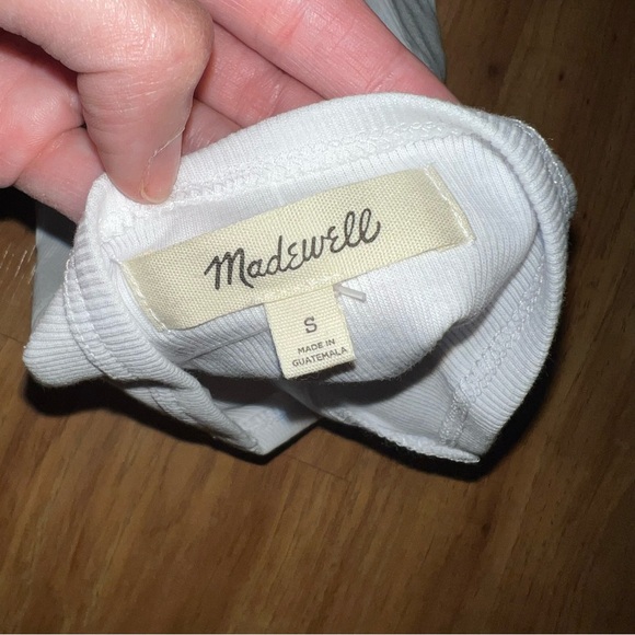 Madewell white halter tank - Picture 5 of 9